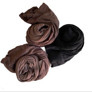 Mixed lot of 3 pairs of preowned pantyhose